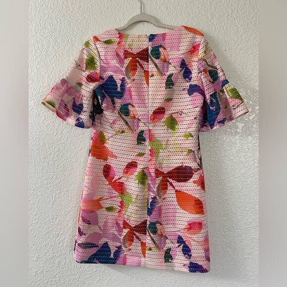 Trina Turk Jacqueline Flutter Sleeve Dress Size 4 EUC - Picture 5 of 8